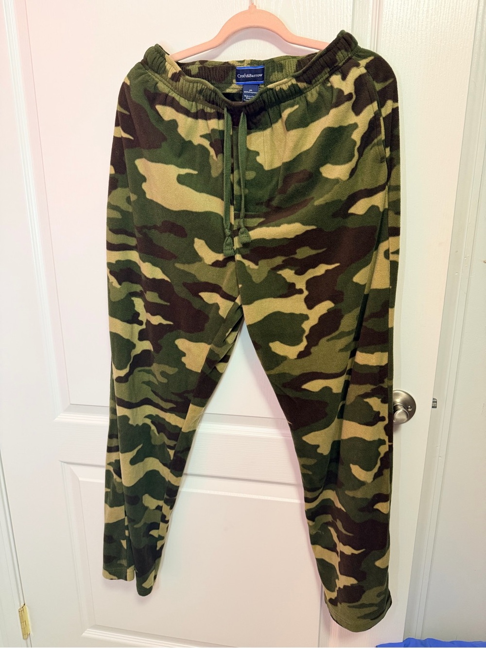 croft & barrow Women’s Camo Fleece Pajama Pants - Green & Brown